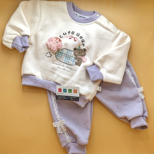 Premium Quality Baby Sweater Suit Set - Winter - Cute Bear 🐻