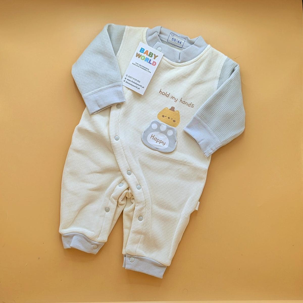 Premium Baby Romper - hold my hands - Winter