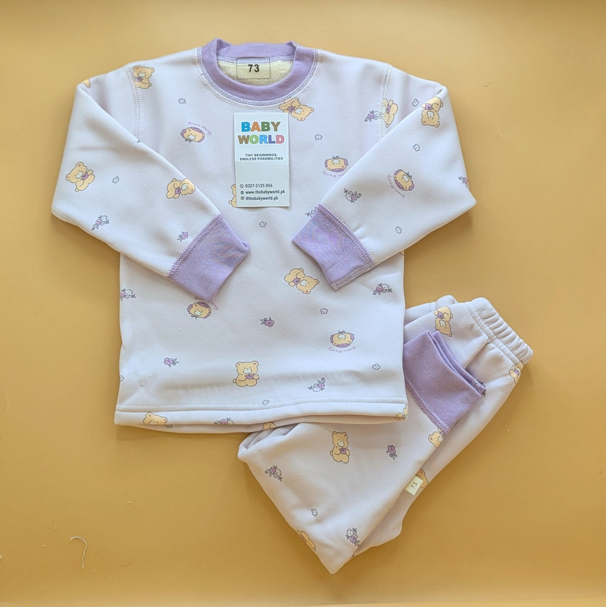 2 Pieces Premium Baby Suit - Bear/Lion 🦁 - Winter