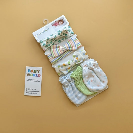 Pack of 3 Headbands Set & Mittens