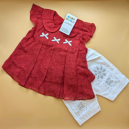 Frock with Pants & Headband - Bow