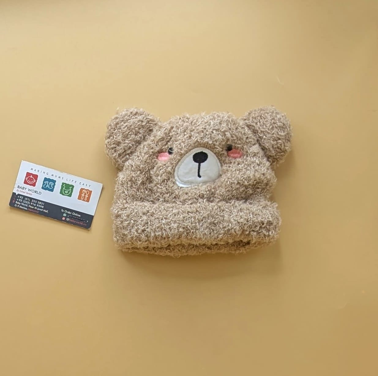 Baby Wool Cap - Bear 🐻 - Winter