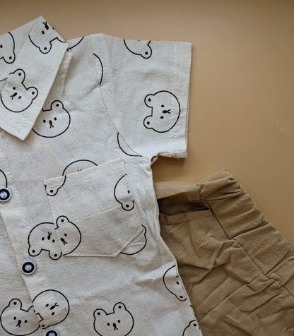 Baby Relaxed Fit Co-Ord Set - Bear 🐻