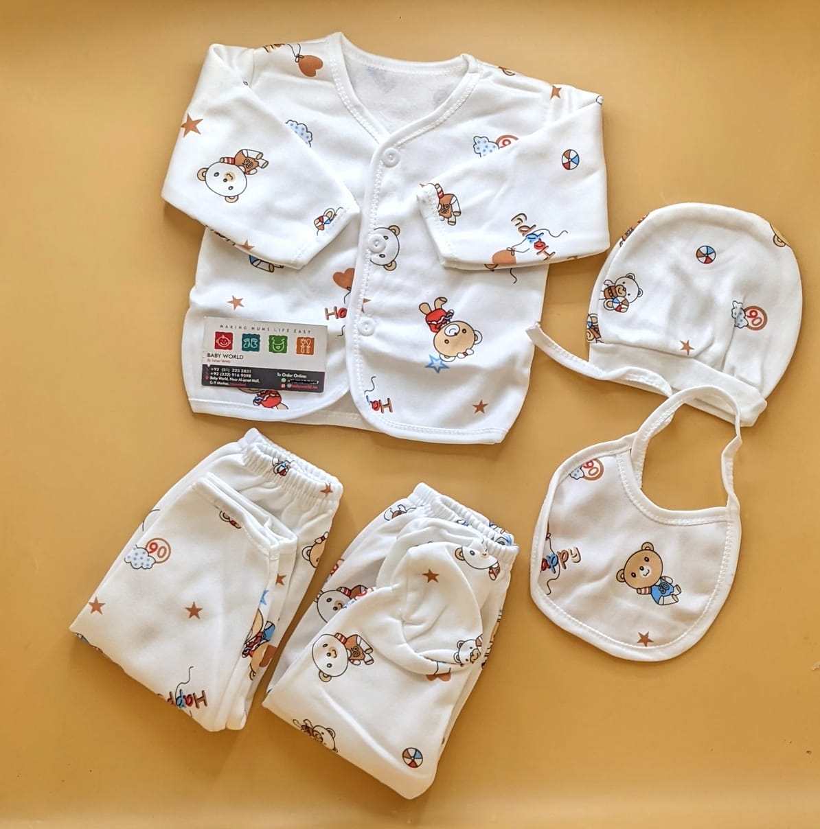 5 Pieces Suit Set - Winter - Happy Bear 🐻