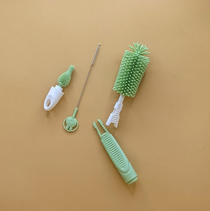 3 Pieces All Purpose Silicone Bottle & Teat Cleaning Brush