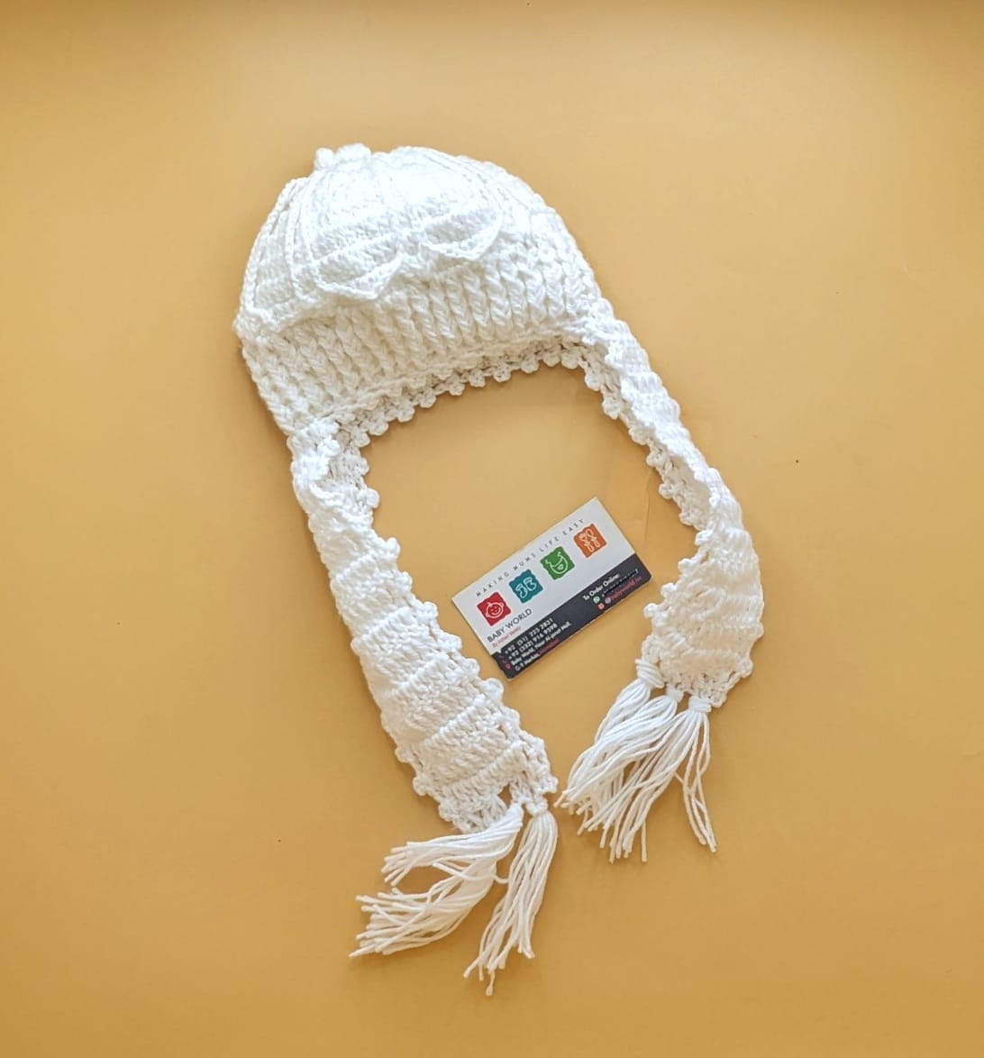 Baby Wool Cap with Tails - Winter