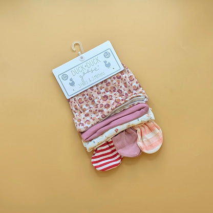 Pack of 3 Caps & 3 Mittens Pair