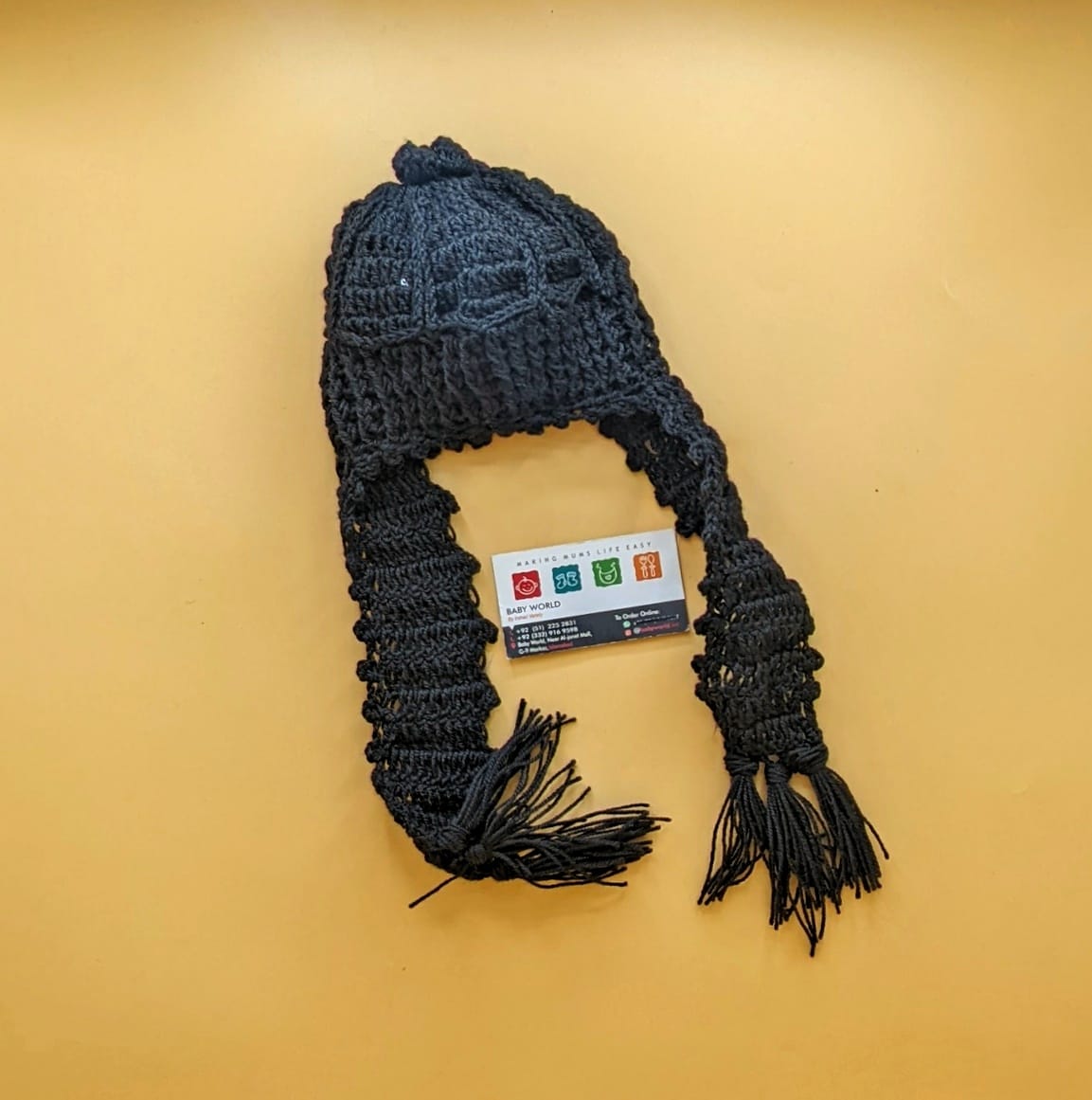 Baby Wool Cap with Tails - Winter