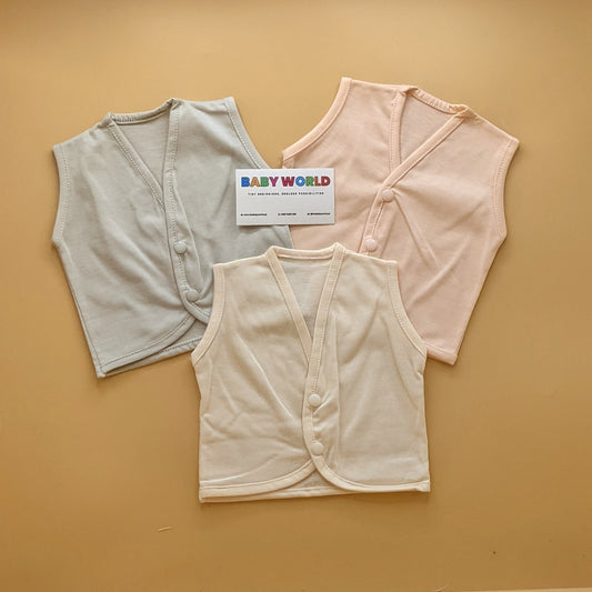 Pack of 3 Vests - Sleeveless - Multicolor(Assorted)
