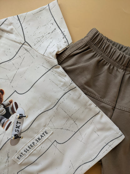 Baby Co-Ord Set - Eat, Sleep, Skate