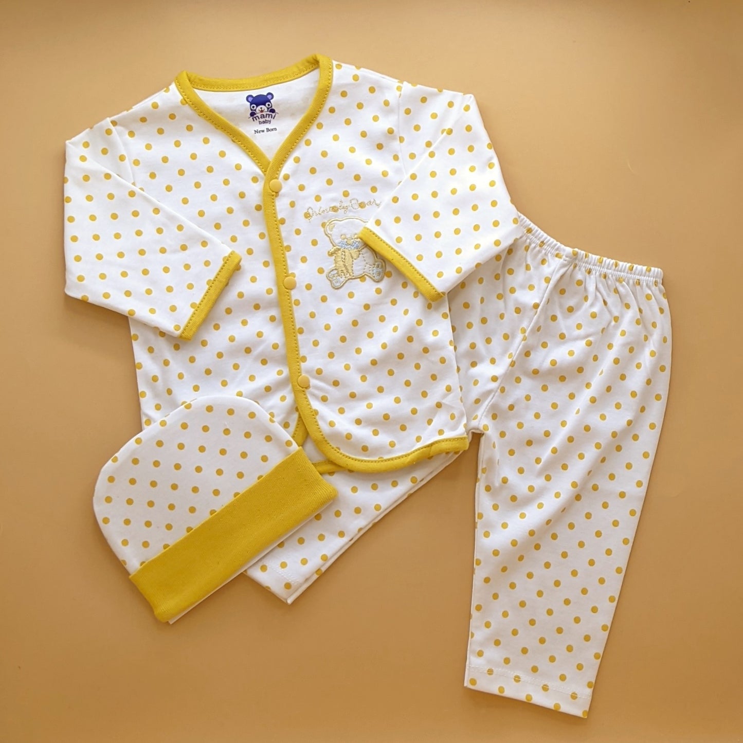 Baby Suit with Cap - Dots