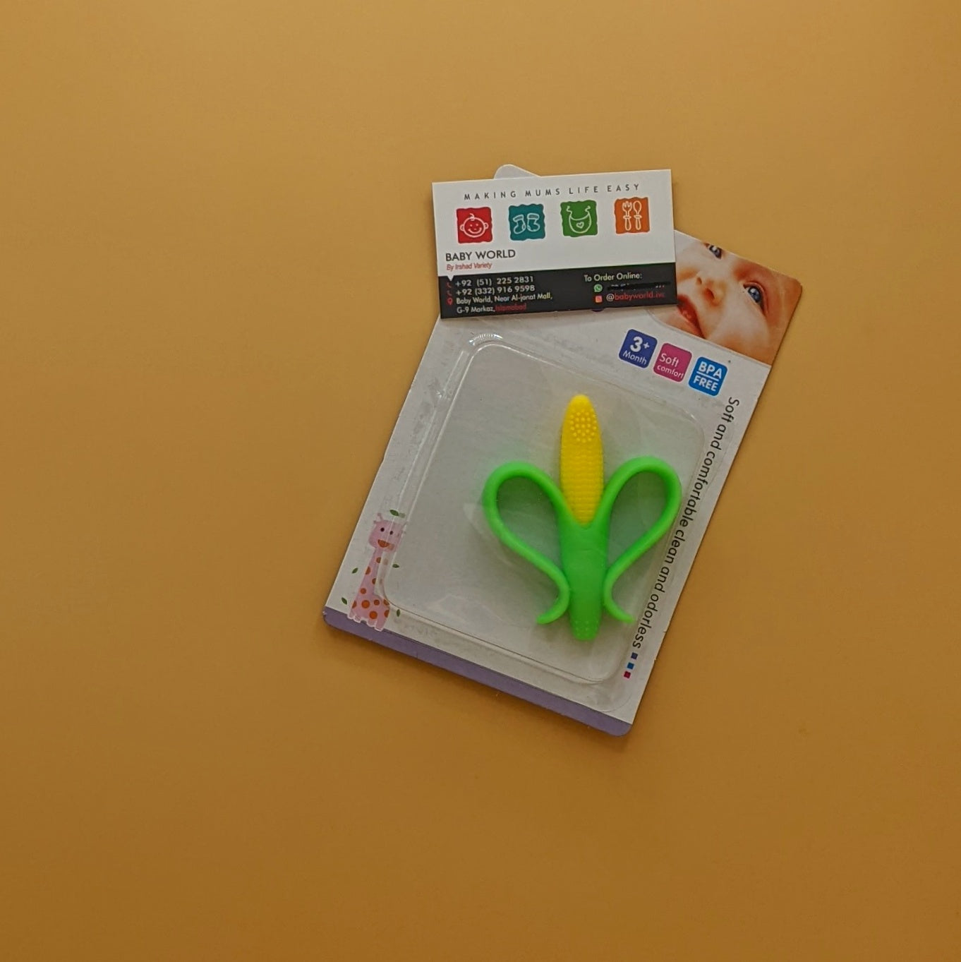 Baby Banana Teether + Brush