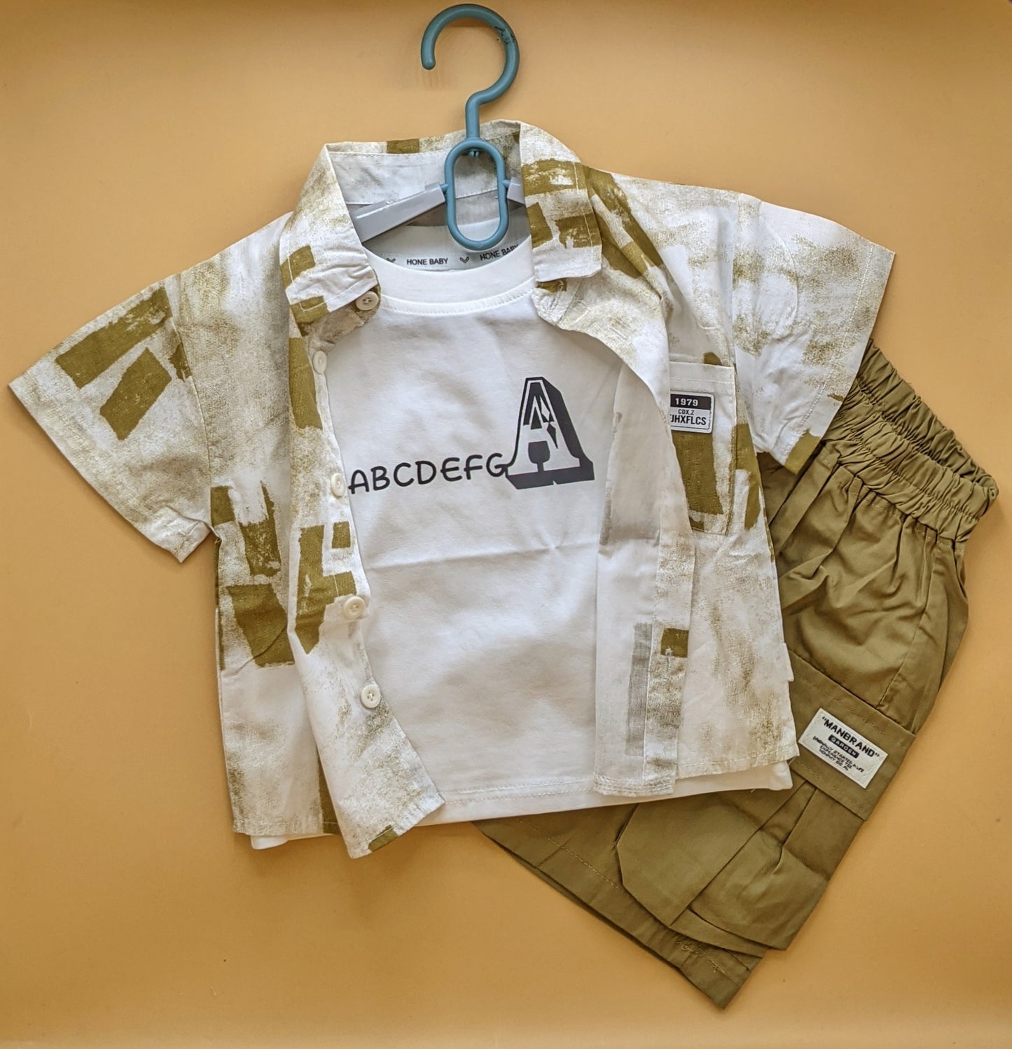 Baby Relaxed Fit 3 Pieces Co-Ord Set - 1979