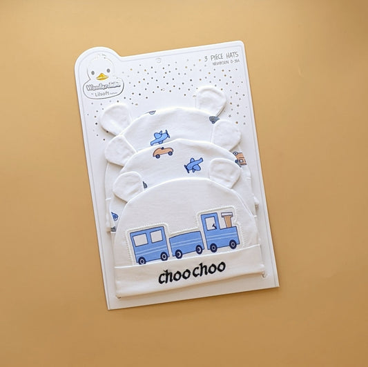 Pack of 3 Caps - Train 🚂