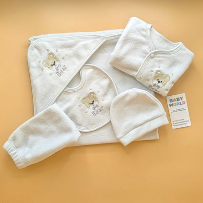 Baby Starter Set - 5 Pieces - Bear - White - Winter