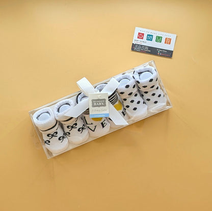 Premium Quality Baby Pack of 3 Booties Set