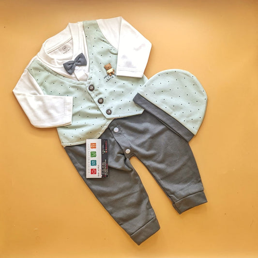 Romper with Cap - My Little Bear