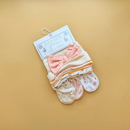 Pack of 3 Caps & 3 Mittens Pair