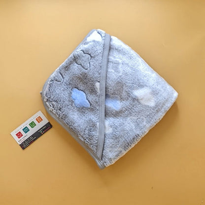 Hooded Wrapping Sheet/Blanket - Winter - Clouds ☁️