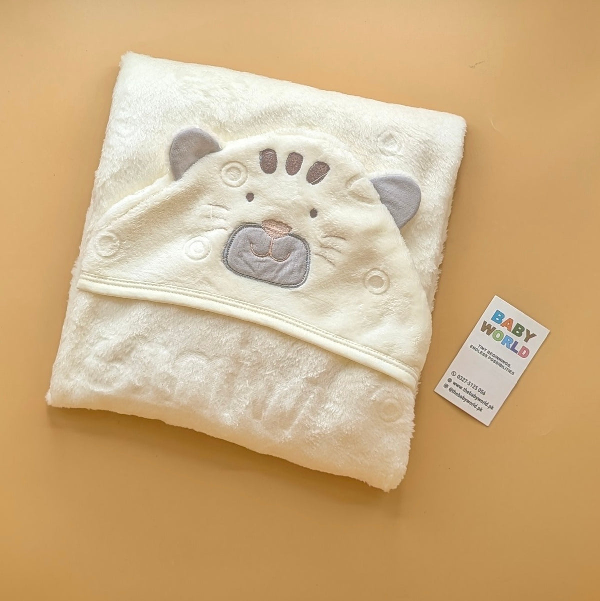 Baby Character Hooded Wrapping Sheet/Blanket - Winter