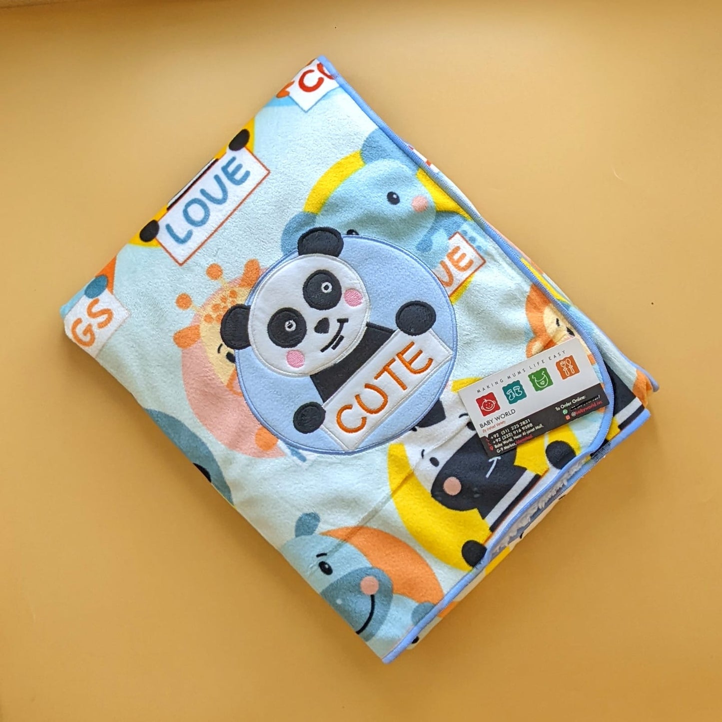 Double Layer Baby Blanket/Wrapping Sheet
