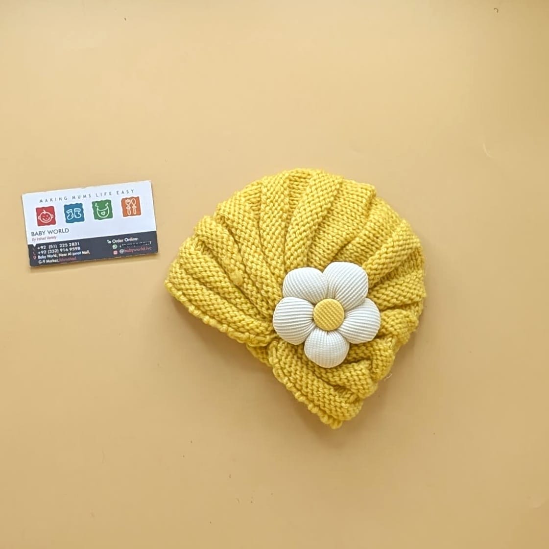 Baby Wool Cap - Sun Flower 🌻 - Winter