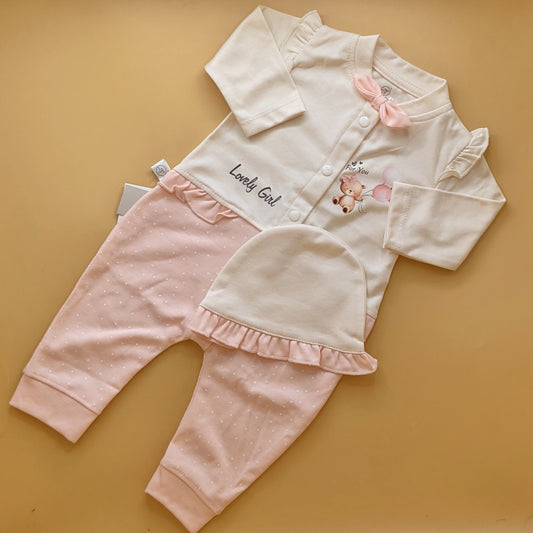 Baby Romper with Cap - Bear/Balloon 🎈