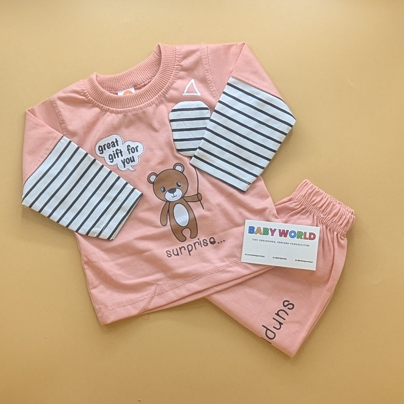 2 Pieces Baby Suit - Bear 🐻