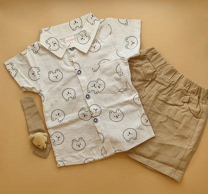 Baby Relaxed Fit Co-Ord Set - Bear 🐻