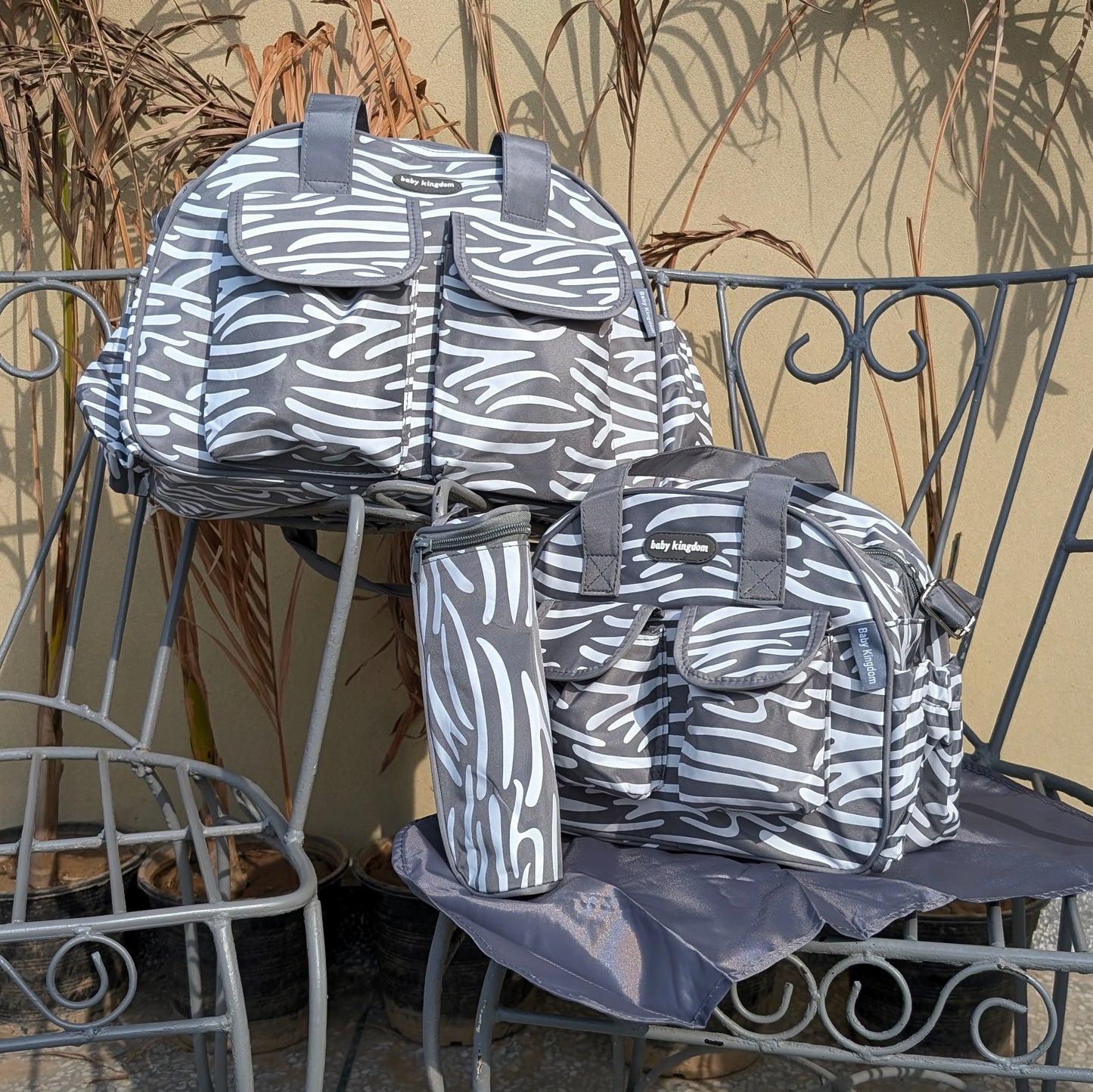 4 Pieces Bag Set - Line Pattern