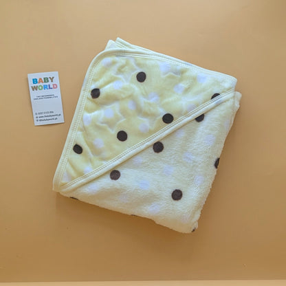 Baby Hooded Wrapping Sheet/Ac Blanket - Big Dots - Winter