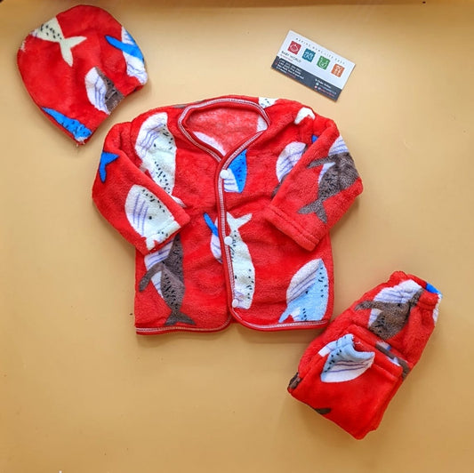 Baby Suit with Cap - Shark 🦈 - Winter
