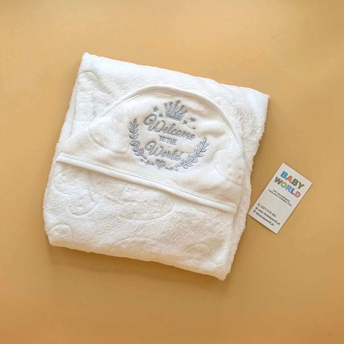 Baby Hooded Winter Wrapping Sheet/Blanket - Welcome to the World