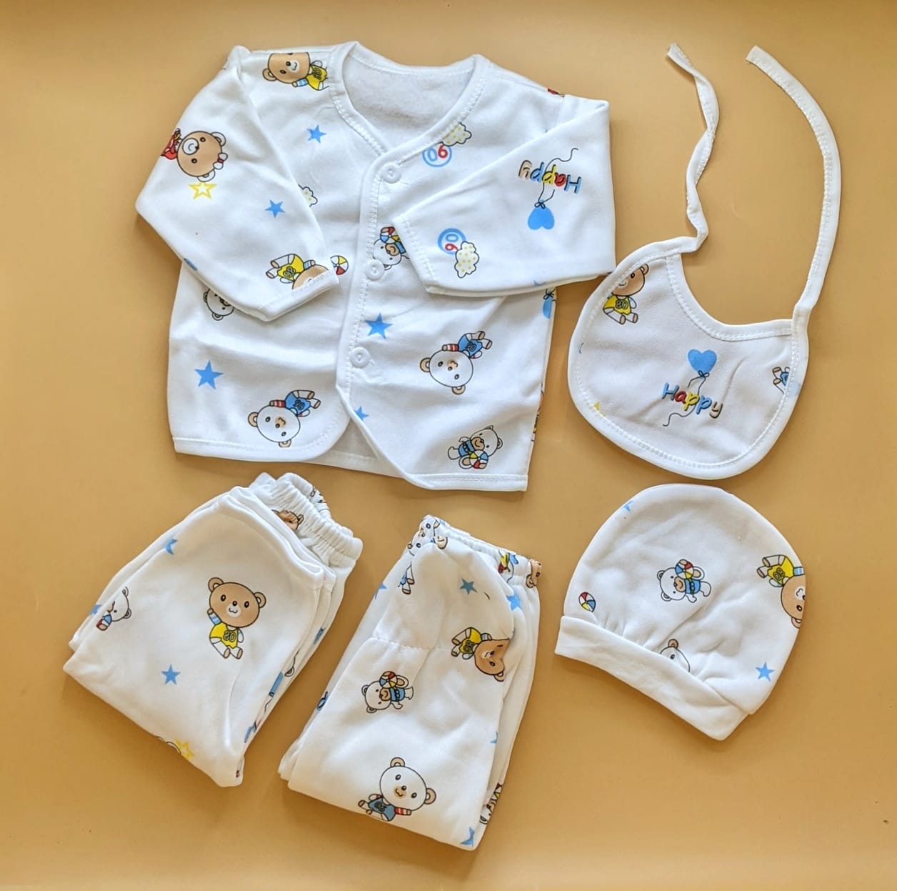 5 Pieces Suit Set - Winter - Happy Bear 🐻
