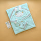 Baby Character Hooded Bath Towel with Bath Sponge