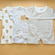 Pack of 3 Rompers/Sleep Suits Half-Sleeves - Bear 🐻 - Grey