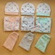 Pack of 3 Suits with Cap - flowers  - Peach/Grey/Green