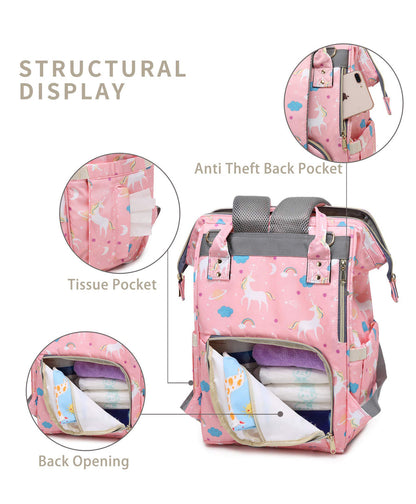 Baby Diaper Bag Pack - Unicorn 🦄