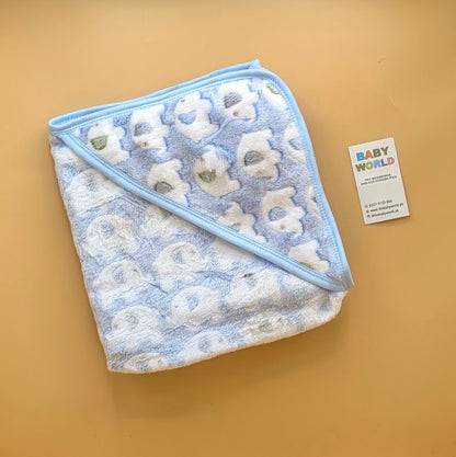 Baby Hooded Wrapping Sheet/Blanket - Winter - Elephant  🐘