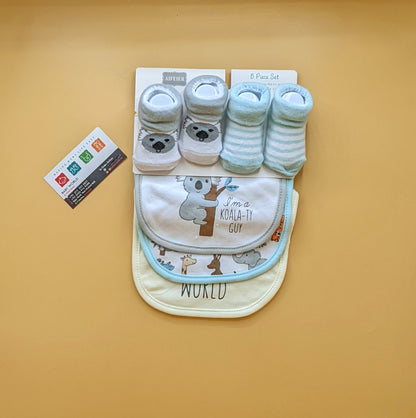 Pack of 3 Bibs & 2 Booties