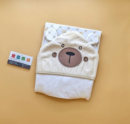Hooded Wrapping Sheet/Blanket - Winter - Bear 🐻