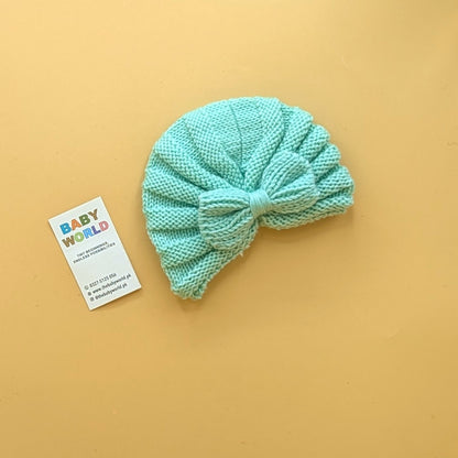 Baby Wool Cap - Bow - Winter