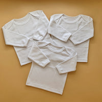 Off White Pack of 3 Baby Vests for Newborn Babies in Pakistan