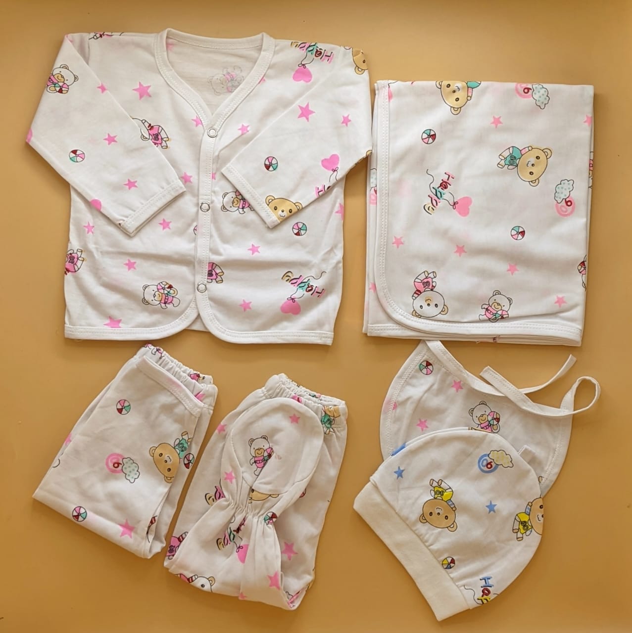 6 Pieces Starter/Suit Set - Bear/Star ⭐