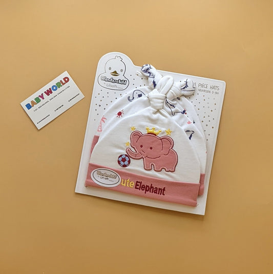 Pack of 3 Caps - Cute Elephant 🐘