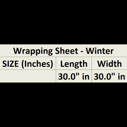Hooded Wrapping Sheet/Blanket - Winter - Clouds ☁️