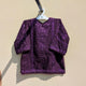 2 Pieces Baby Girl Embroidered Kameez Shalwar - Plum