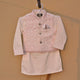 3 Pieces Premium Kameez Shalwar with Jamawar Waistcoat - Off-White