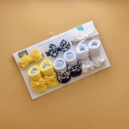 Pack of 3 Booties & Headbands Set