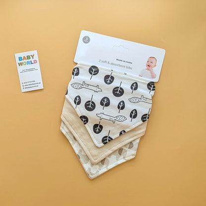 Pack of 3 Bandana Bibs